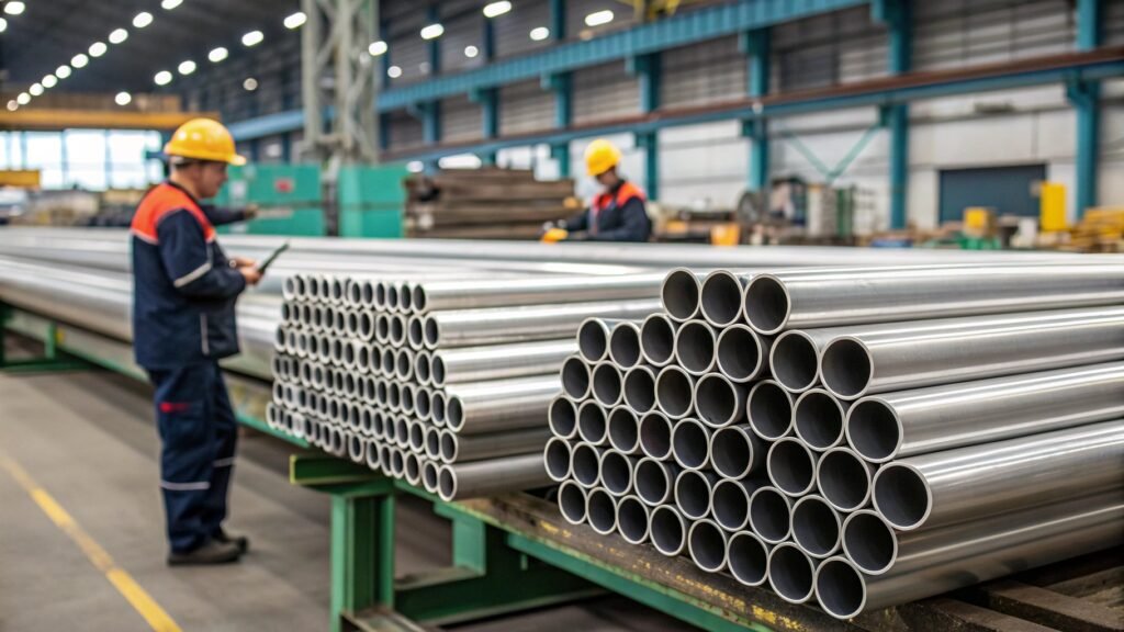 A diagram of the Periodic Table, with a magnifying glass over aluminum (Al), showing it sits right next to the "metalloid staircase" that separates metals from non-metals.
